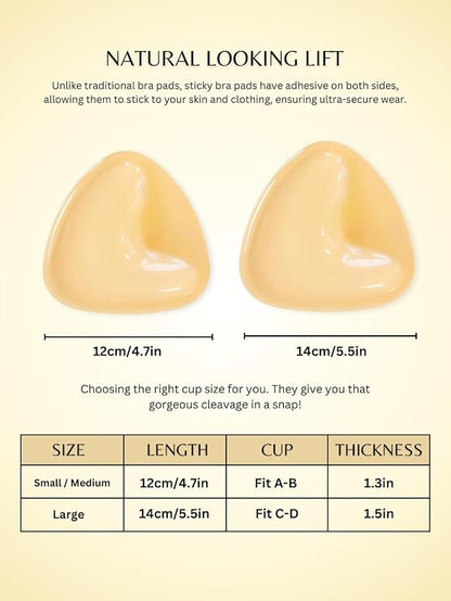Glamroxio™ Push-Up Sticky Breast Size up Pads