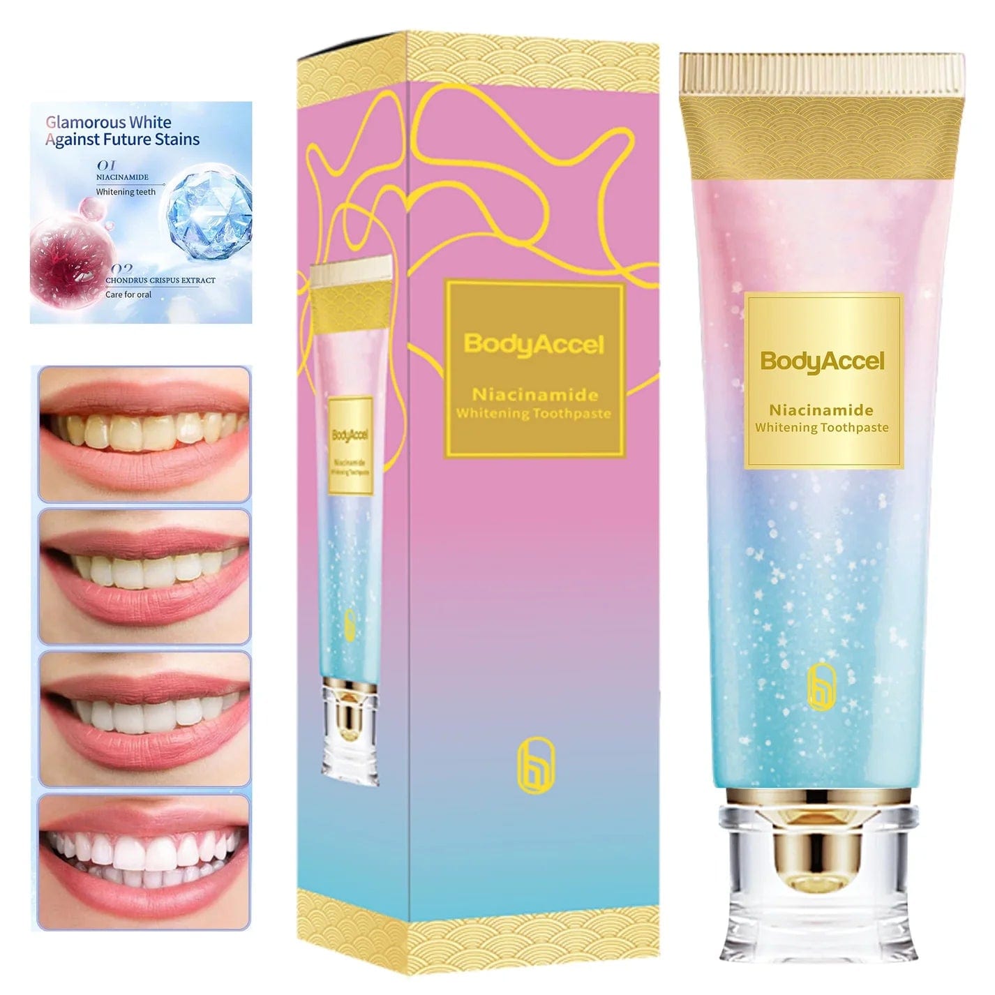 Crystaloxy™️Niacinamide Triple Whitening Toothpaste (Pack Of 2)